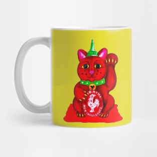 Hot Sauce Lucky Cat Mug